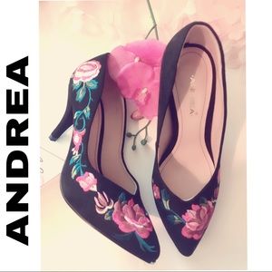 ANDREA Black Heels 🌼